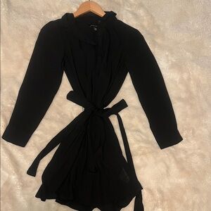 Banana Republic Elegant Black Long Sleeve Dress
